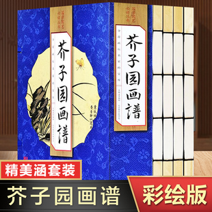 画画入门自学基础教程零基础芥子园画传康熙原版 芥子园画谱全集原著正版 山水画人物梅兰竹菊人物画临摹绘画书籍国画初学者入门