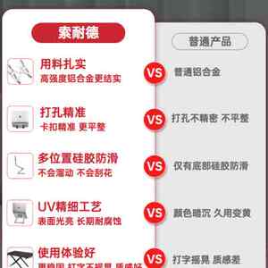 升级款索耐德便携折叠支架镂空可调节铝合金电脑手机支架易携带