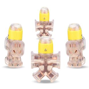 蓝泰摔不烂带指示灯大功率防爆接线板10A16A透明地拖插座14孔排插