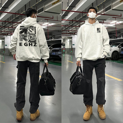 秋季长袖潮流宽松连帽卫衣