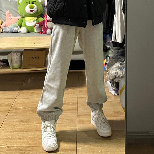 宽松美式休闲宽松束脚裤子