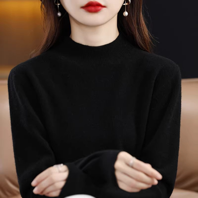 【礼盒装 】针织衫毛衣圆领套头短款大码宽松百搭打底针织