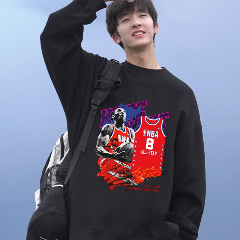 美式球星卫衣集合圆领长袖罗斯科比库里欧文保罗库里詹姆斯衣服潮