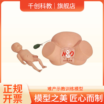 难产示教训练模型异常分娩多胎位充气动态骨盆狭窄设计胎头塑形高仿真胎位模拟产科临床助产医学教具