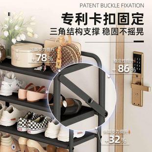 鞋 折叠免安装 架家用门口多层铁艺经济型简易出租房用置物架收纳柜
