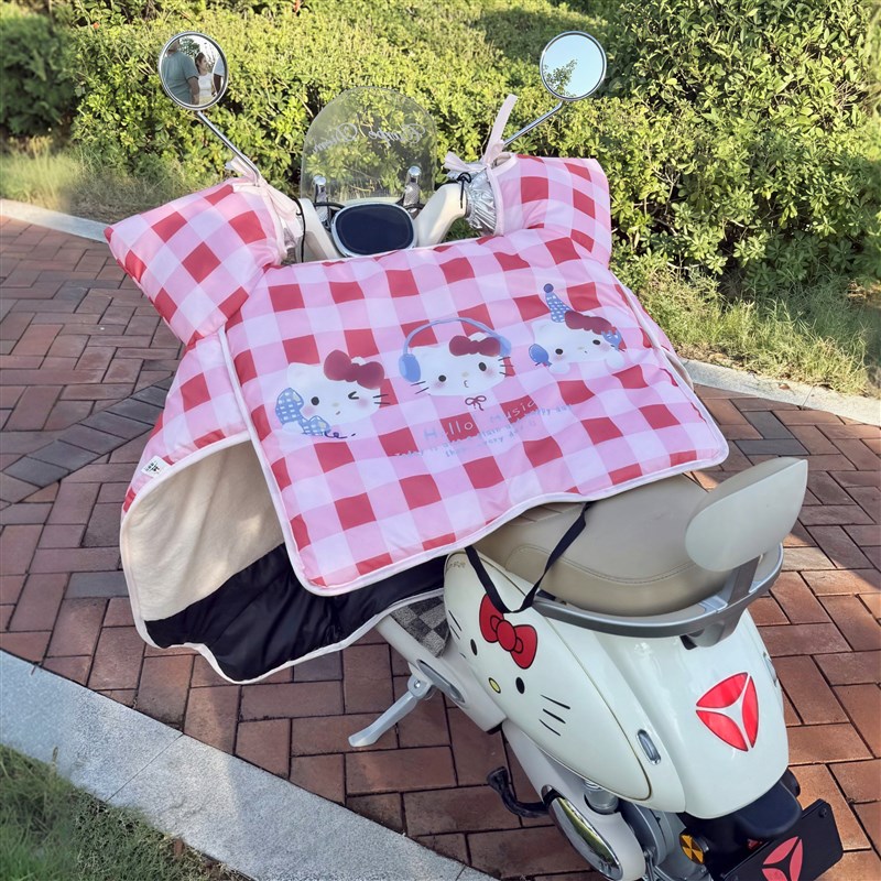 适用雅迪电动车挡风被冬加绒加厚z防风2025新款电瓶车摩托车防寒