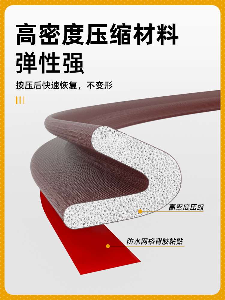 防盗门隔音密封条房木门缝密封条门窗防漏风窗户防尘胶条挡风神器
