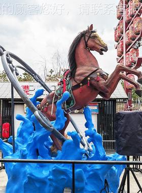 商场行雕塑设施厂家直销可动型发声美街陈游66888乐园大仿真步动