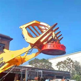 挖机铲车用强磁吸盘 铲车改装 电磁吸盘MW5 100L 起重电磁起重吸盘
