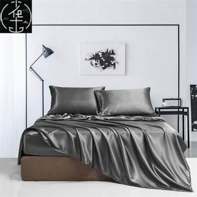 stain silk bedsheet sets fitted bed sheet set bedding cover