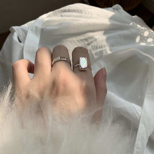 【可爱满分】S925纯银新款网红款精致贝壳戒指女小众设计精致轻奢