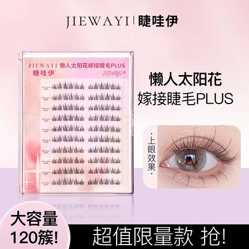 懒人太阳花自然仿真超软上下睫毛