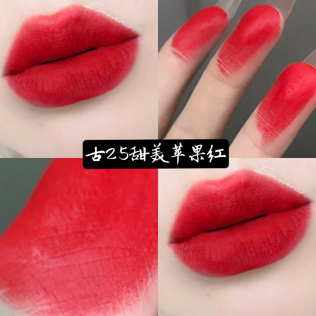 专柜正品「暖调苹果红」平价替代持久哑光口红小众学生党显白黄皮