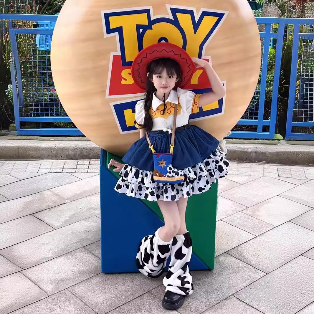 迪士尼cos服女童翠丝裙子洛丽塔