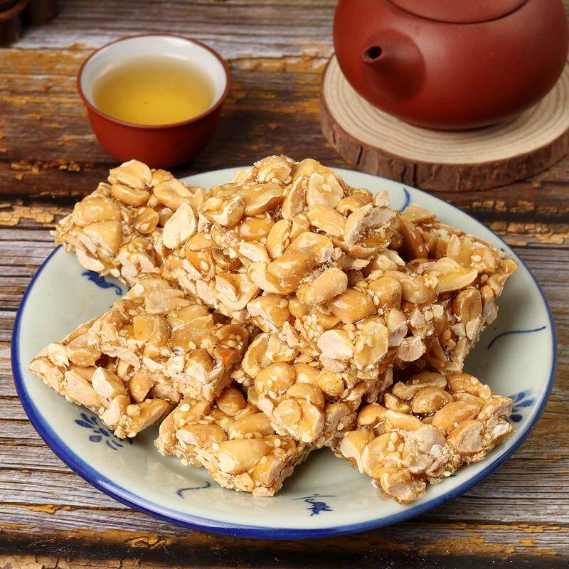 。。潮汕传统特色小吃潮州美食手工制作豆方芝麻花生酥花生糖500g