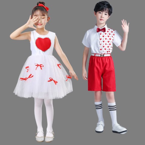 六一儿童演出服男女童蓬蓬纱裙幼儿园追梦舞蹈服装飞的更高合唱服