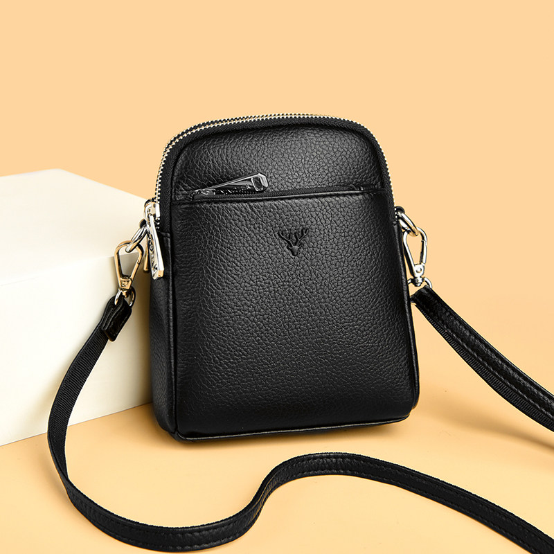 2026新款真皮头层牛皮手机包女单肩斜挎包手机袋软皮挎包迷你小包