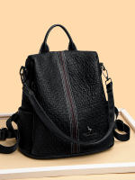 Leather backpack for women 2026 new style, fashionable and versatile, cowhide travel multi-functional soft leather large capacity anti-theft backpack thumbnail 2