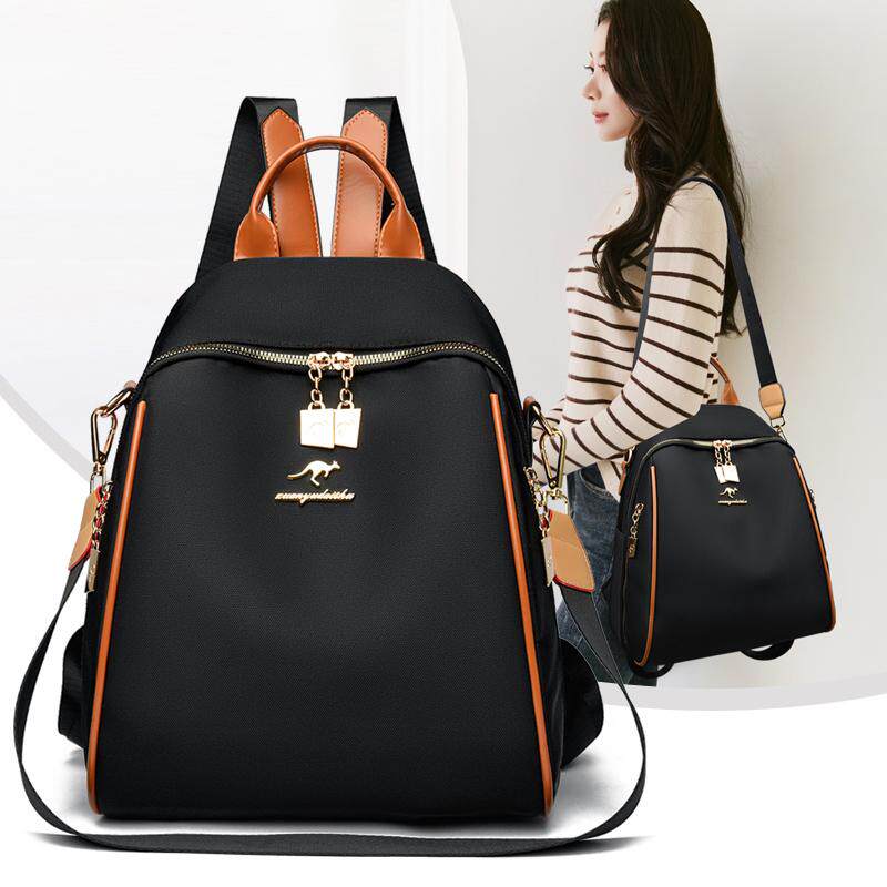 牛津布双肩包女2026新款时尚百搭女士背包小包旅游大容量轻便书包
