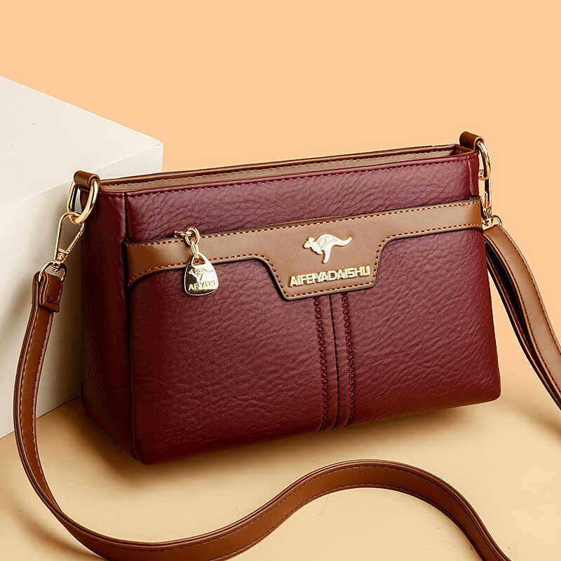 品牌正品女包真皮2026新款妈妈包中年单肩斜挎包时尚百搭软皮包包