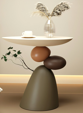 时来运转现代客厅沙发旁边几