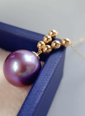 【来了就好】【Z1690】18K金6+1正圆珍珠项链