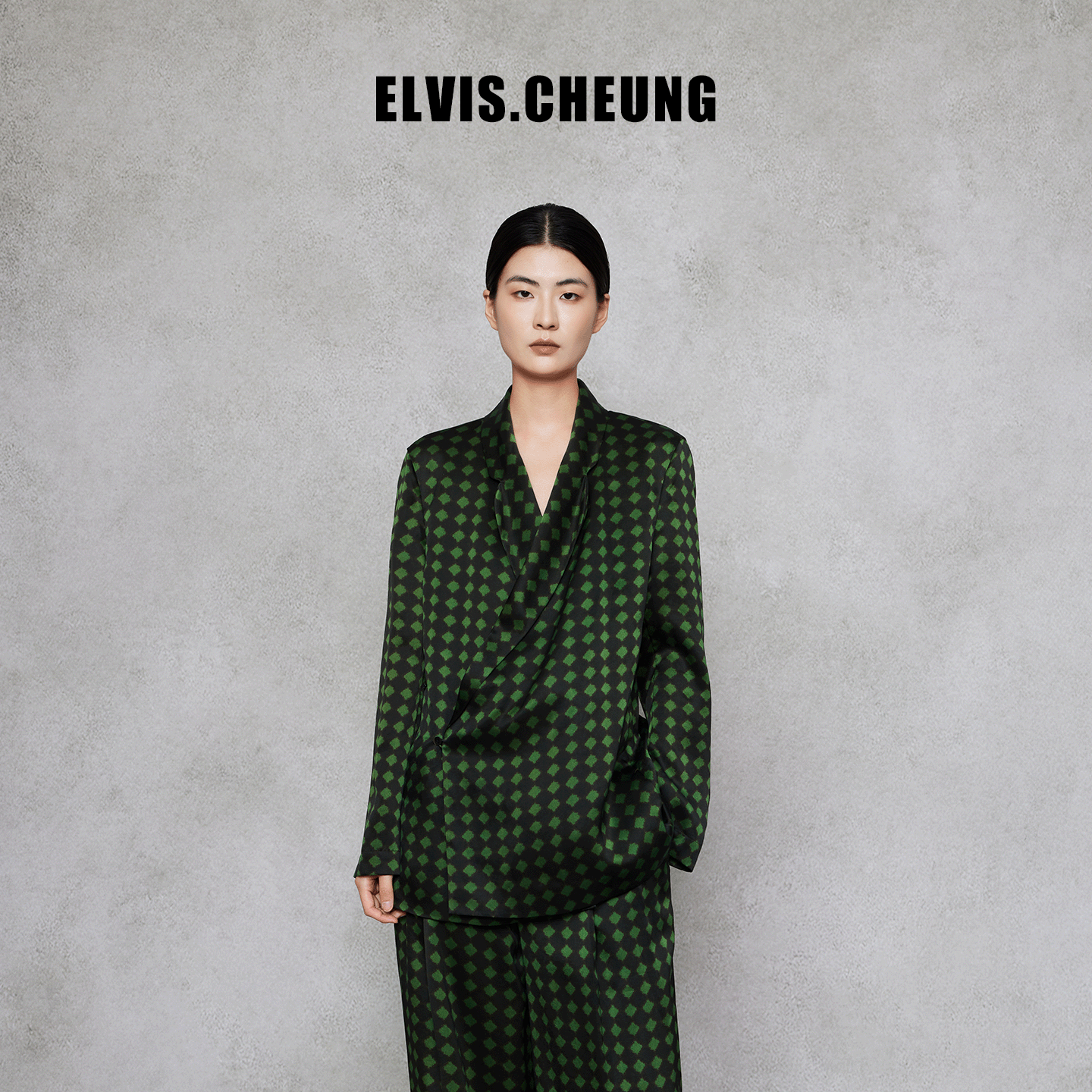 ELVIS.CHEUNG25花瓣领香云纱西装