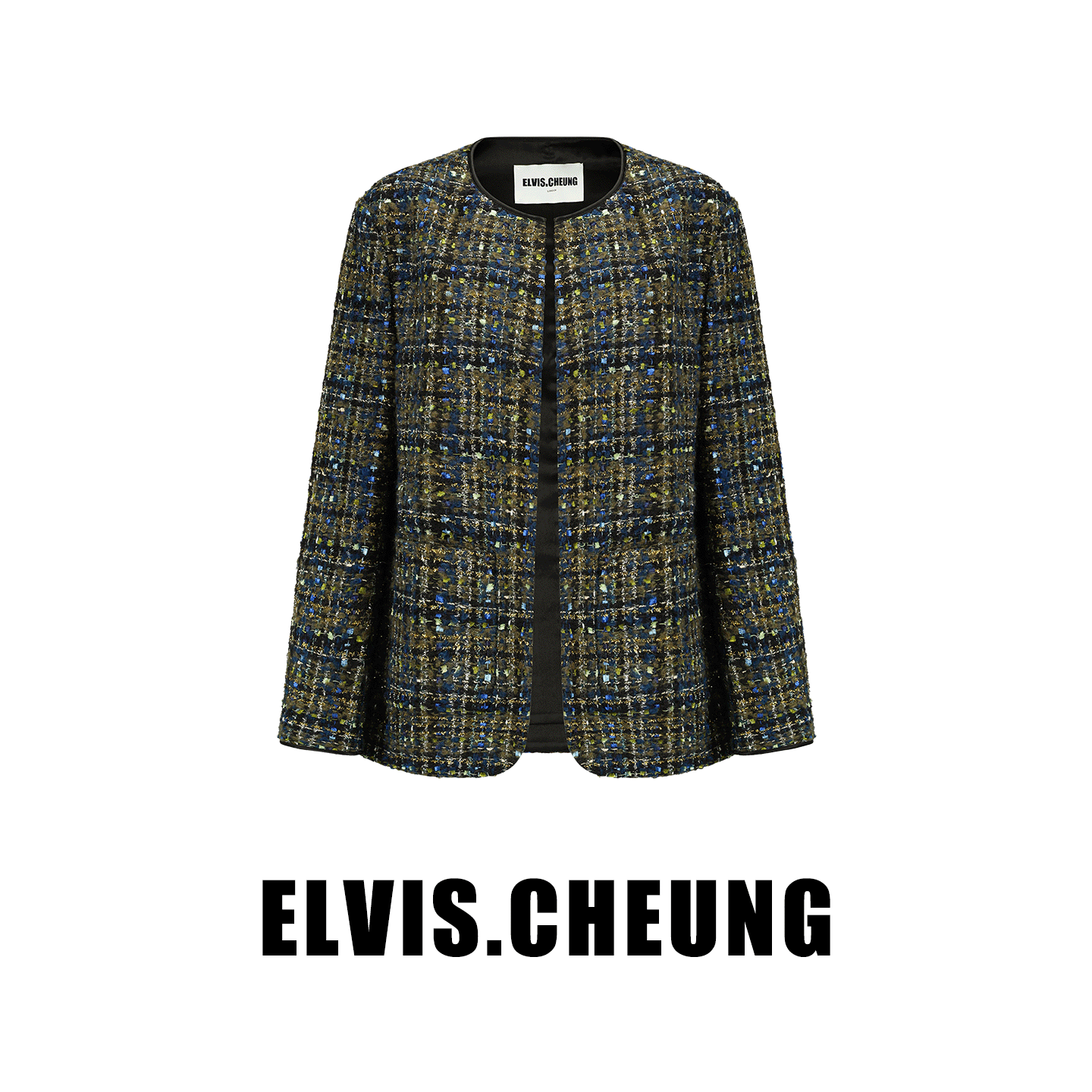 ELVIS.CHEUNG小香风粗花呢短外套