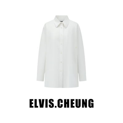 ELVIS.CHEUNG白色廓形衬衫
