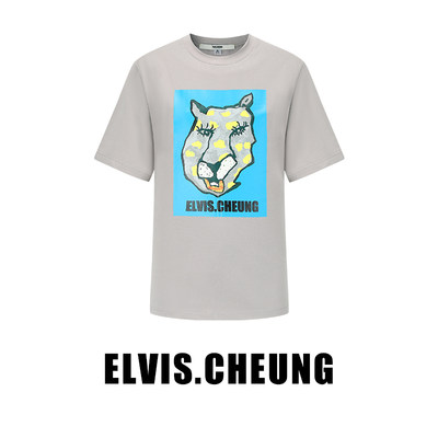 蓝色短袖ELVIS.CHEUNG