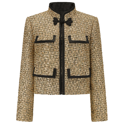 ELVIS.CHEUNG金缕瑞编短款外套
