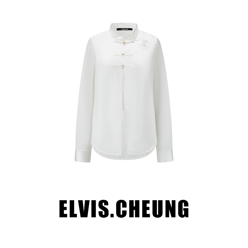 ELVIS.CHEUNG新中式国风刺绣衬衫