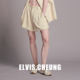 ELVIS.CHEUNG26早春小香风格 高腰四分裤 纹短裤 女休闲慵懒风时尚