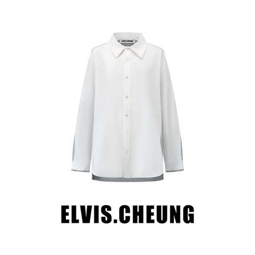 ELVIS.CHEUNG拼接衬衫式外套