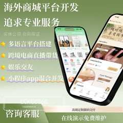 海外商城系统开发分销模式多国语言跨境电商app小程序h5源码定制