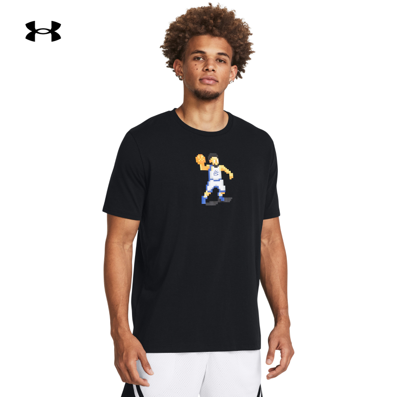 安德玛短袖男子库里篮球T恤