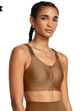 安德玛UA Infinity2.0小8bra女子拉链训练运动内衣高强度 1384118