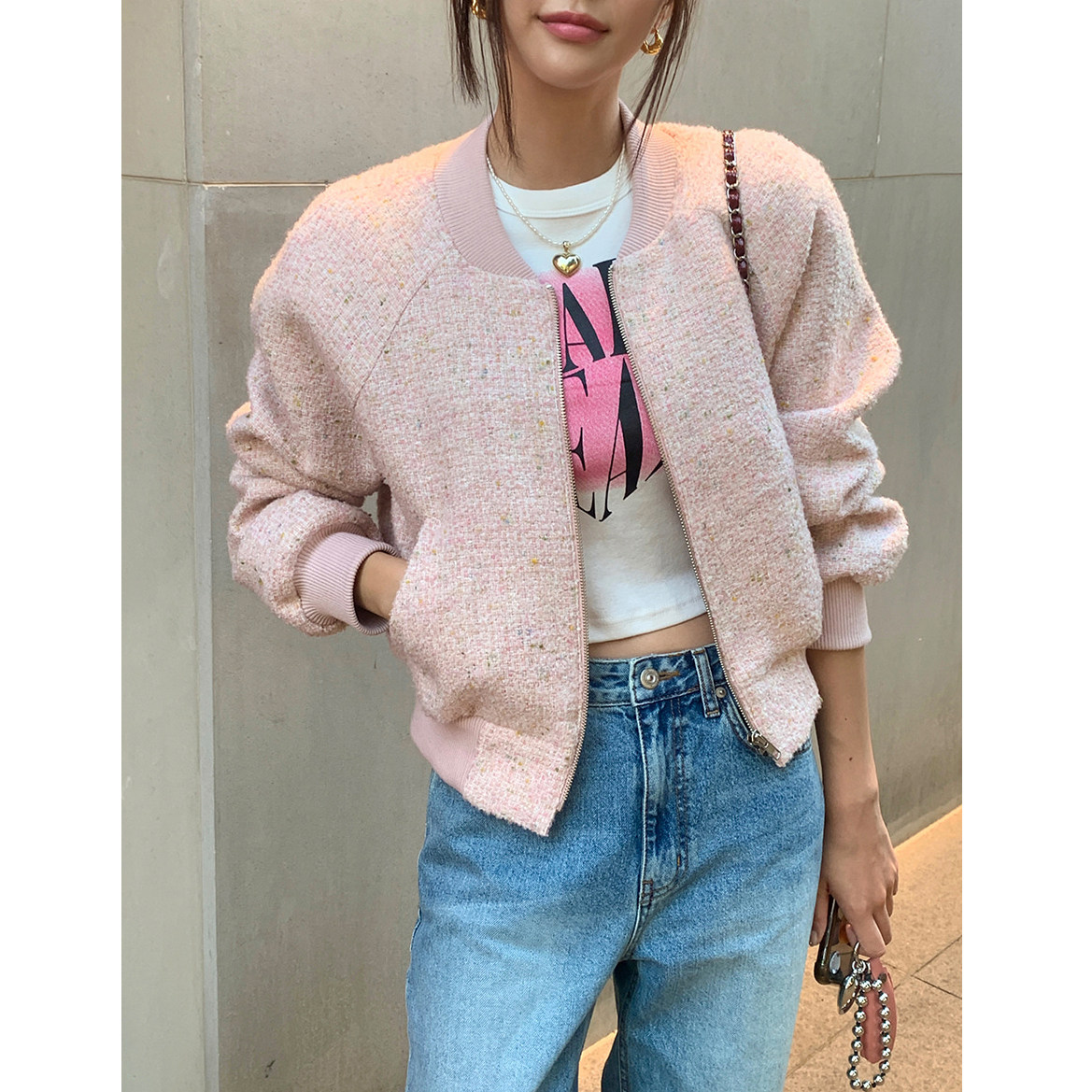 小香风粗花呢夹克外套女 棒球服 名媛淑女 轻奢时尚