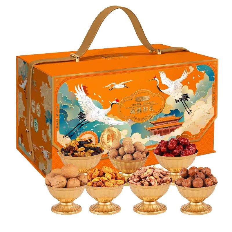 姚生记高档坚果礼盒送礼瑞鹤祥礼1725g休闲零食礼包每日坚果团购