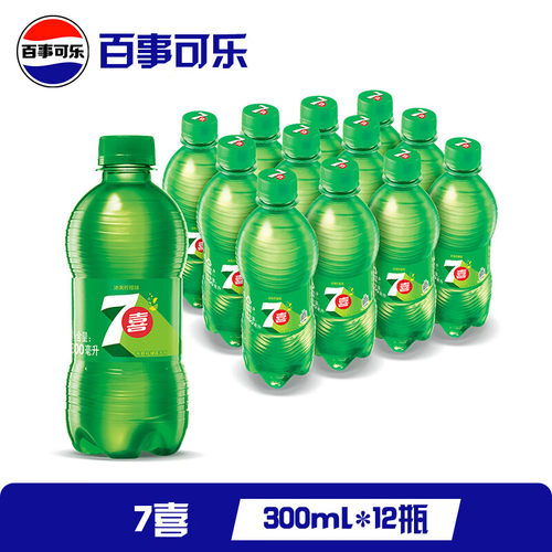 百事可乐七喜300ML*6瓶迷你小瓶七喜美年达汽水外卖品碳酸饮料