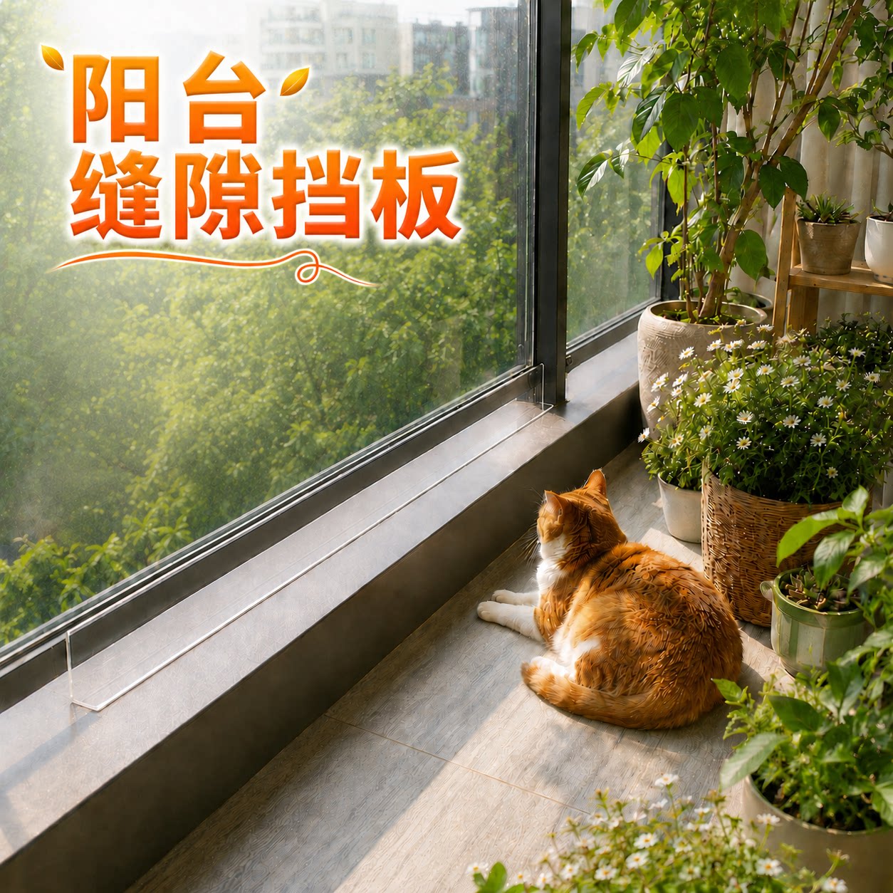董小喵阳台缝隙挡板防雨图片