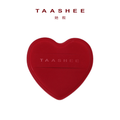 TAASHEE她叙绯红爱心粉扑