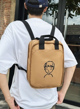 新款培训班双肩包男小学生补习包一二年级研学书包男轻便手提背包