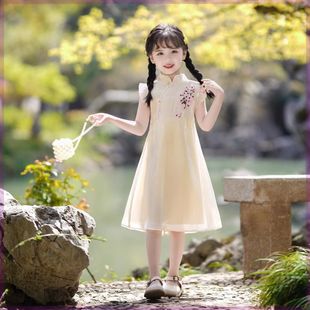 巴拉巴拉女童旗袍夏季 新品 中国风连衣裙2024新款 洋气儿童公主裙汉