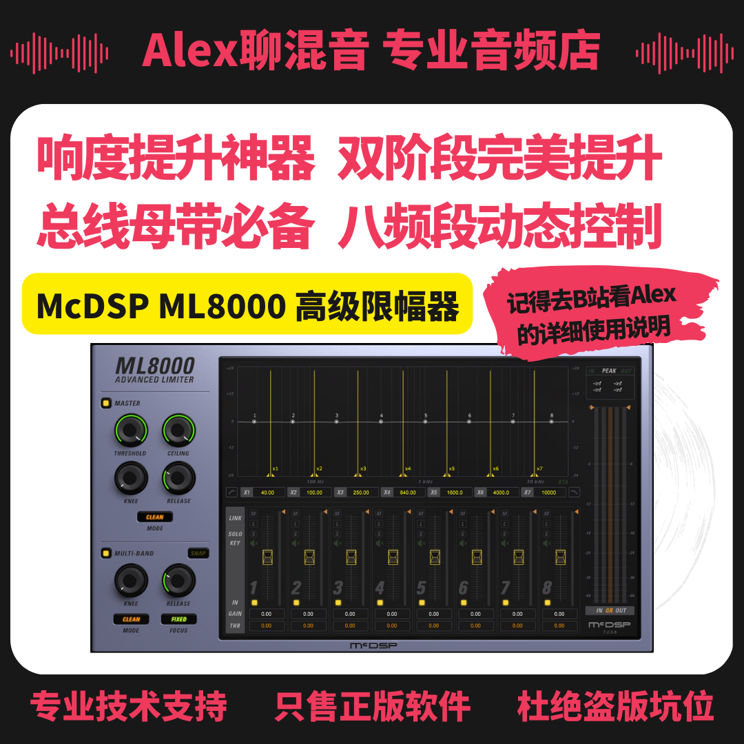 McDSP ML8000 双阶段分频高级限幅器 - Alex聊混音