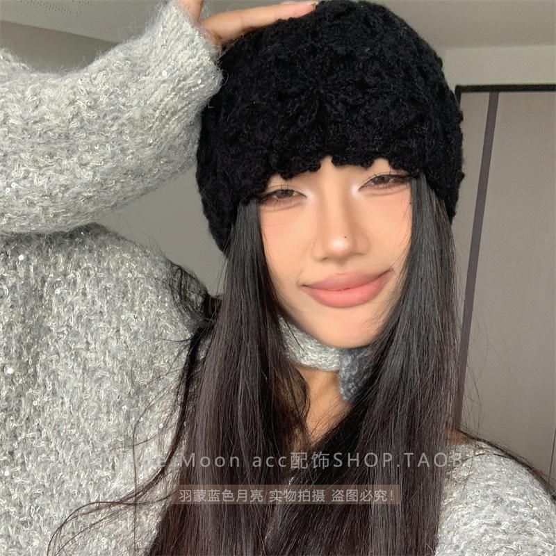 休闲韩国帽子女花朵帽子新款