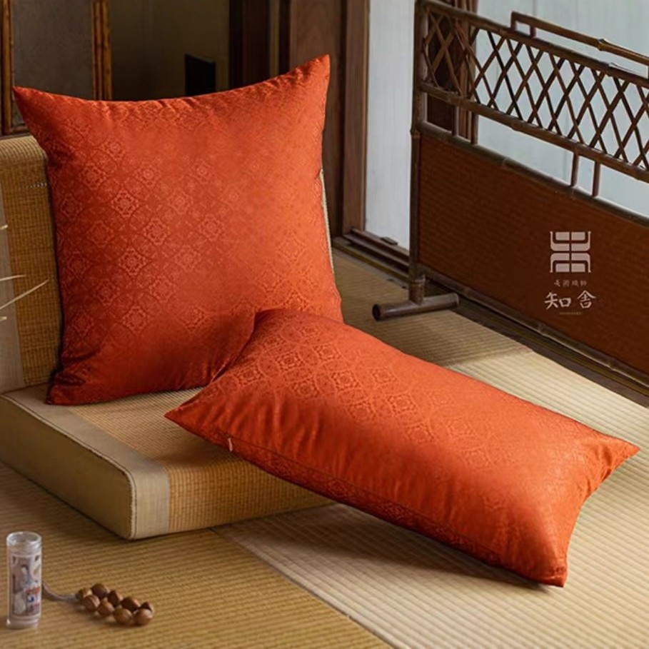 知舍 唐草纹靠枕腰枕 茶室办公室中式靠垫座椅沙发靠抱枕久坐靠背,餐饮具,茶道/零配,淘宝优惠券,粉丝福利购,淘宝优惠卷