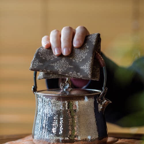 知舍高端棉麻印花茶巾