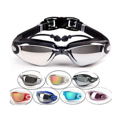 Optical Swimming Goggles Men Women Myopia Pool Earplug Profe