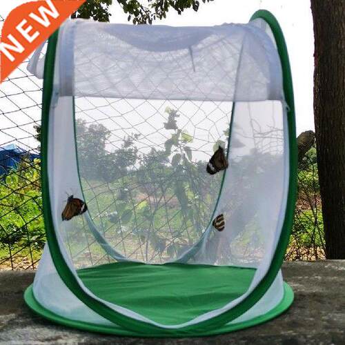 Insect Cage Foldable Easy to Carry Green Insect Mesh Cage
